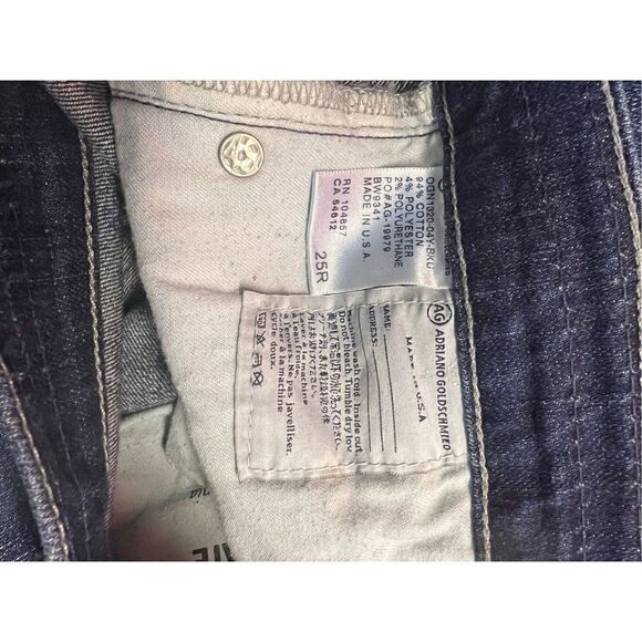 Adriana Goldschmied 25R tomboy crop relaxed straight jeans denim - Picture 6 of 6